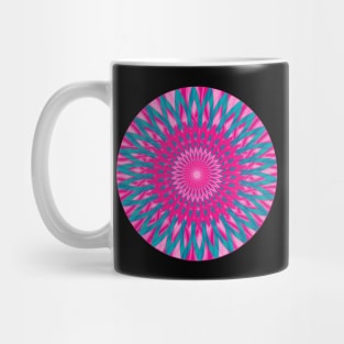 Psychedelisches Mandala, bunt und meditativ. Mug